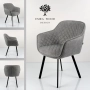 Krzesło DELUXE KR-167 Tkanina STRONG 14 Noga Metalowa